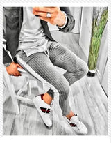 Men's Plaid Casual Sweatpants - WOMONA.COM