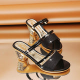 fashionable toe high heel casual sandals - WOMONA.COM