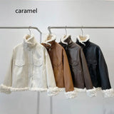 Hong Kong Flavor Thick Lamb Fur jacket - WOMONA.COM