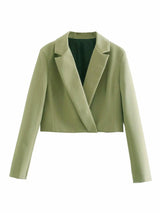 Cross Short Suit Jacket - WOMONA.COM