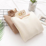 Turtleneck Knit Sweater - WOMONA.COM