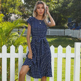 Short Sleeve Dress - WOMONA.COM
