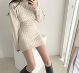 Twist pattern all-match dress - WOMONA.COM