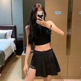 leg loops skirt - WOMONA.COM