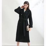 mid-length woolen woolen coat - WOMONA.COM