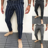 Striped men's casual pants - WOMONA.COM