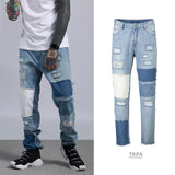 Old patch jeans - WOMONA.COM