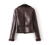 fur one leather jacket - WOMONA.COM