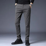 Slim casual men's pants - WOMONA.COM