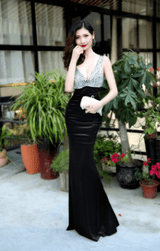 Glitter evening dress - WOMONA.COM