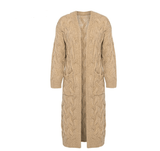 Thick needle sweater cardigan - WOMONA.COM