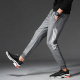 Three-bar cotton sweatpants - WOMONA.COM