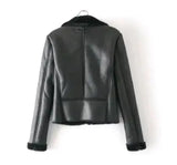 fur one leather jacket - WOMONA.COM