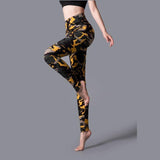 Printed yoga leggings - WOMONA.COM