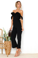 chest halter lace jumpsuit - WOMONA.COM