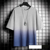 Hong Kong style loose T-shirt men - WOMONA.COM