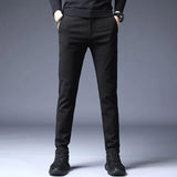 Slim casual men's pants - WOMONA.COM
