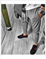 Men's Plaid Casual Sweatpants - WOMONA.COM