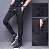 Ice silk men's casual pants - WOMONA.COM