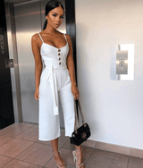 sexy halter straps jumpsuit - WOMONA.COM