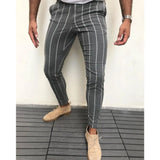 Striped men's casual pants - WOMONA.COM