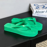 Head Peach Heart EVA Flip Flops - WOMONA.COM