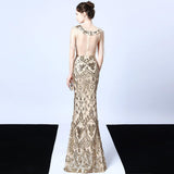 Party dress long banquet slim fit - WOMONA.COM