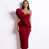 Sexy strapless dress - WOMONA.COM