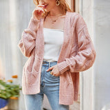 Casual Simple Sweater Cardigan - WOMONA.COM