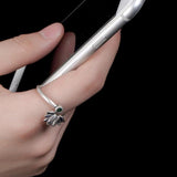 Lotus glazed mosaic opening ring - WOMONA.COM