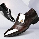 Business Formal Youth British Leather Shoes - WOMONA.COM