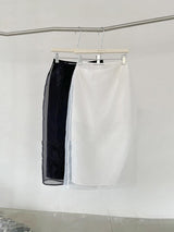 Hollow Mesh Stitching Skirt - WOMONA.COM