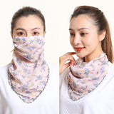 Bib Silk Scarf Women Summer Sunscreen - WOMONA.COM