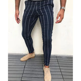 Striped men's casual pants - WOMONA.COM