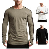 Long-sleeved T-shirt for men - WOMONA.COM