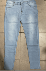 Extra large size fashion high elastic denim pants women - WOMONA.COM