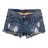 Torn Denim Shorts For Women - WOMONA.COM