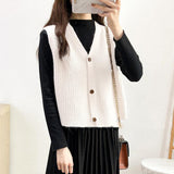 Cantilevered Sweater Waistcoat - WOMONA.COM