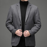 Young And Middle-aged Casual Woolen Coat Men - WOMONA.COM
