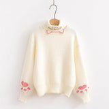 Turtleneck Knit Sweater - WOMONA.COM