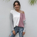 Casual Long-Sleeved T-Shirt - WOMONA.COM