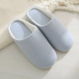 floor slippers Japanese soft soled cotton slippers - WOMONA.COM