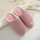 floor slippers Japanese soft soled cotton slippers - WOMONA.COM