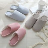 floor slippers Japanese soft soled cotton slippers - WOMONA.COM