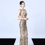 Party dress long banquet slim fit - WOMONA.COM