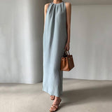 Simple Halter Skirt - WOMONA.COM