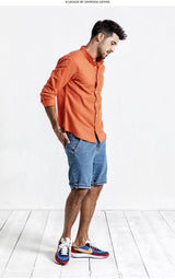 cotton and linen shirts for men - WOMONA.COM
