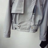 Spring new leather jacket - WOMONA.COM