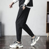 Cotton Sweatpants With Loose Bunched Feet - WOMONA.COM