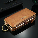 Luxury PU Leather Case For 8 Plus X XR XS Max 11 Flip Stand Wallet - WOMONA.COM